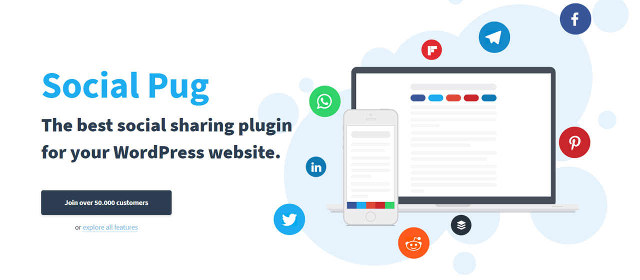 Social Pug - Social Media Plugins for WordPress