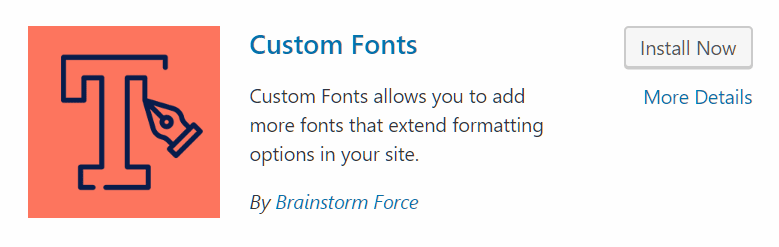 Custom Fonts WordPress Plugin
