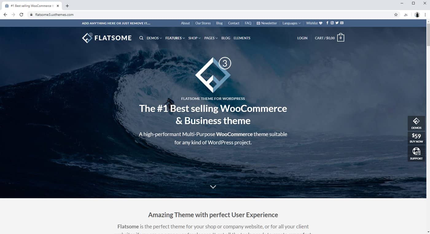 flatsome theme from uxthemes