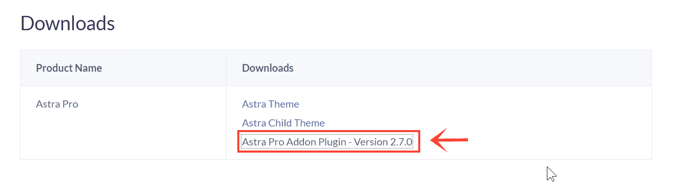 download astra pro addon plugin