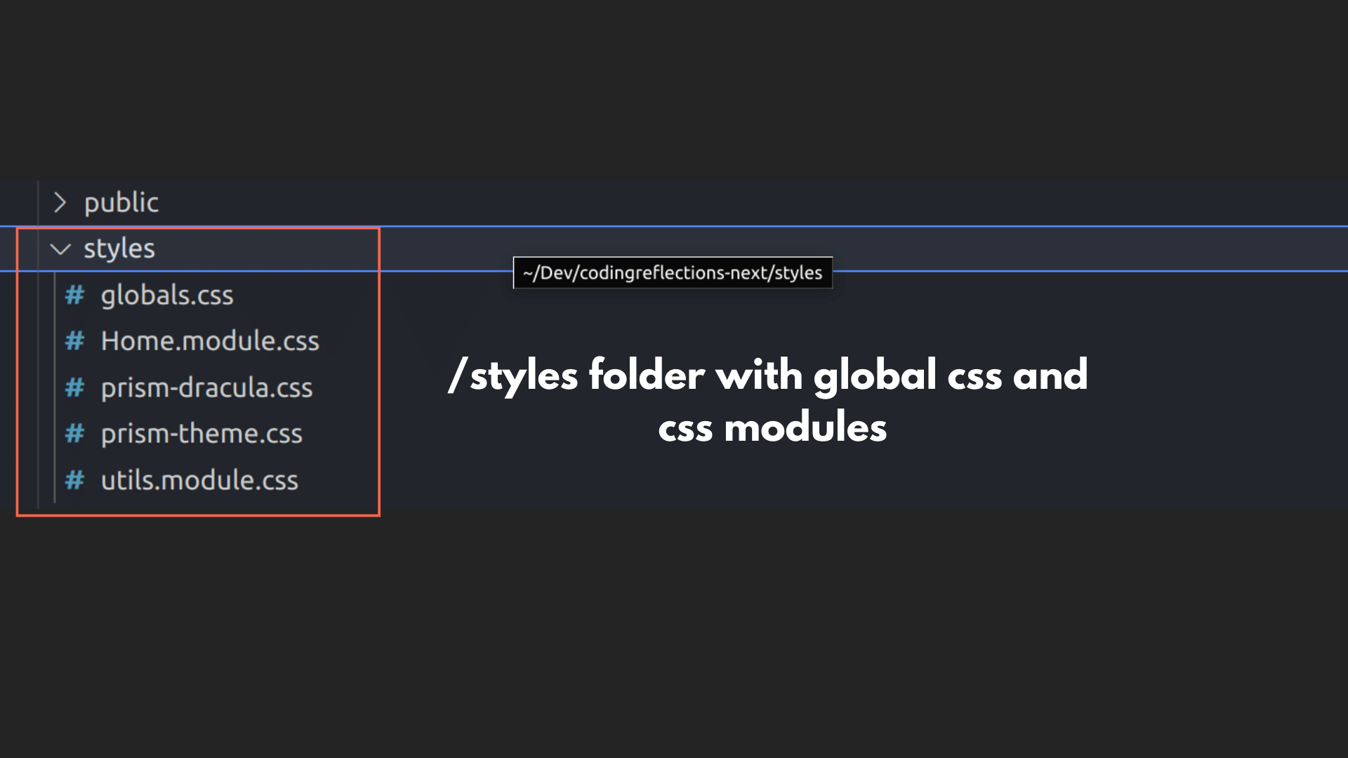 styles directory
