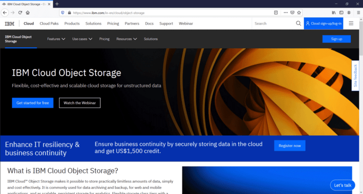 ibm cloud object storage - amazon s3 alternatives